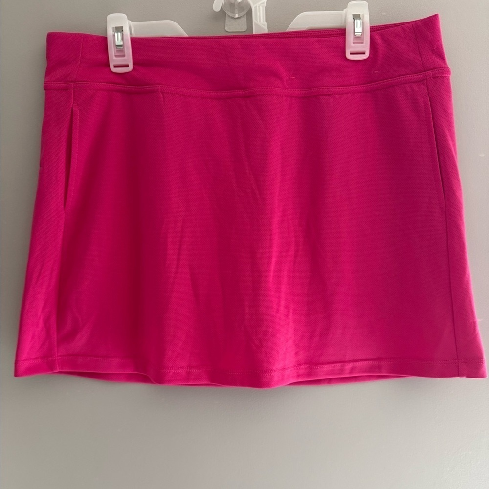 PGA Tour Womens Golf Skort SZ XL Pink Pockets Bright Athletic Summer Comfort